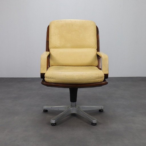 Bürostuhl in Leder von Eugen Schmidt, 1960er Jahre