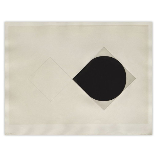 Vladimir Skoda Signed Aquatint Carré Double 1977 – lithos zeefdrukken, Paper