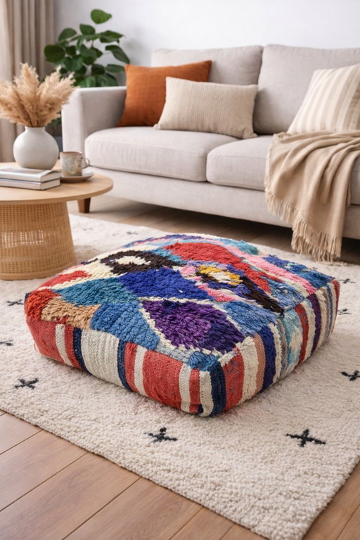 Pouf aus Naturwolle 💯🐑