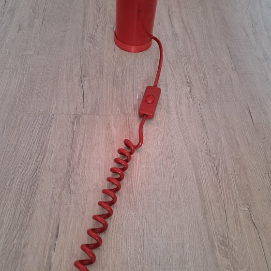 Rare 1970s Pop Art Giant Pencil Floor Lamp – Red 100 cm – Floor lights, Plastic, Wood (photo 6 of 8)