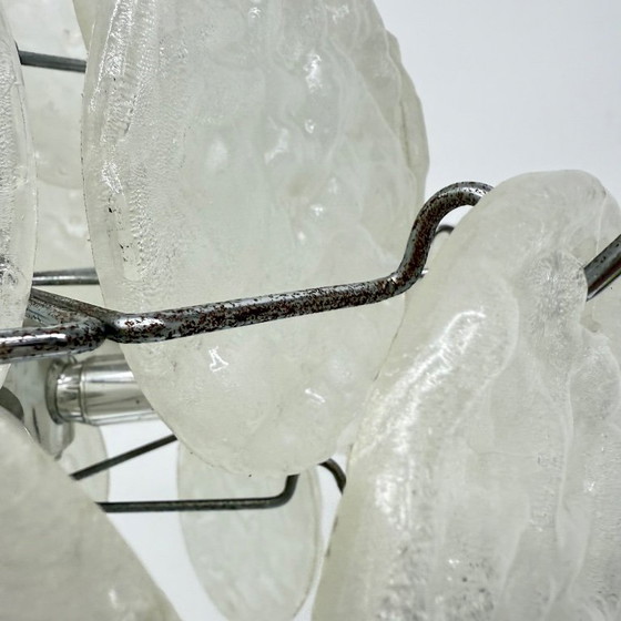 Image 1 of Mid-eeuwse kroonluchter met lucite schijven , 1970