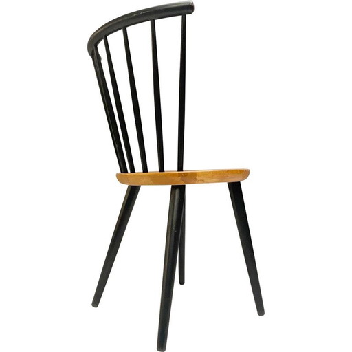 Vintage tapered back chairs by Ilmari Tapiovaara, 1960