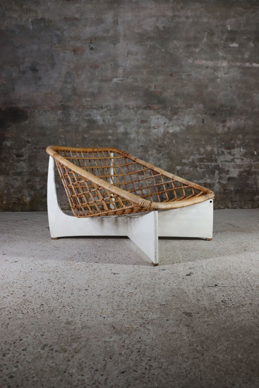 Gebroeders Jonkers – Rokato – Rattan Easy Chair – Noordwolde – Netherlands – 1960s