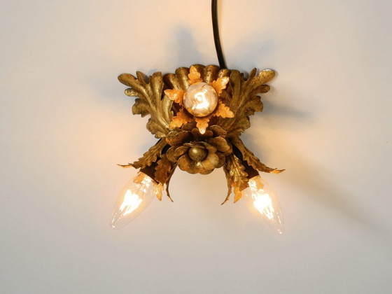 Image 1 of Magnifique petite lampe de plafond de la marque Banci Firenze, Italie, datant des années 1960.