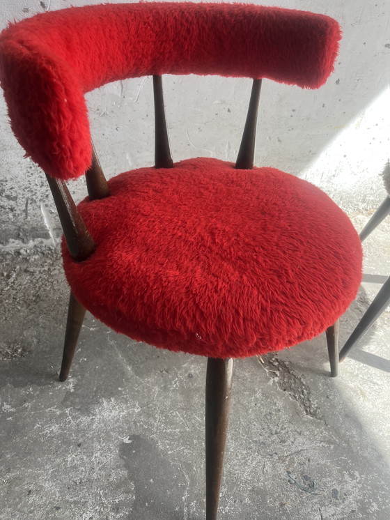 Image 1 of Set di 2 sedie vintage in tessuto originale