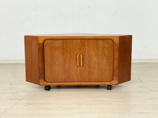 Commode en teck Drylund / Meuble TV d'angle en teck style années 60 / Commode en teck années 60