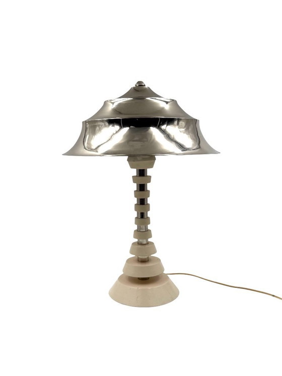 Image 1 of Space age pagoda table lamp, France 1970s