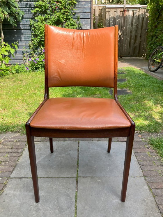 Image 1 of Palissanderhouten eetkamerstoel Johannes Andersen voor Uldum