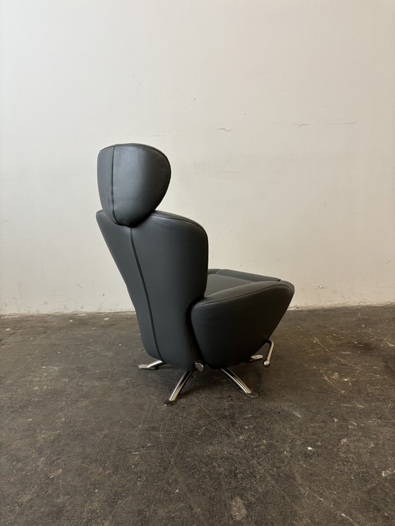 Image 1 of Cassina Dodo designer armchair, grey leather, like new