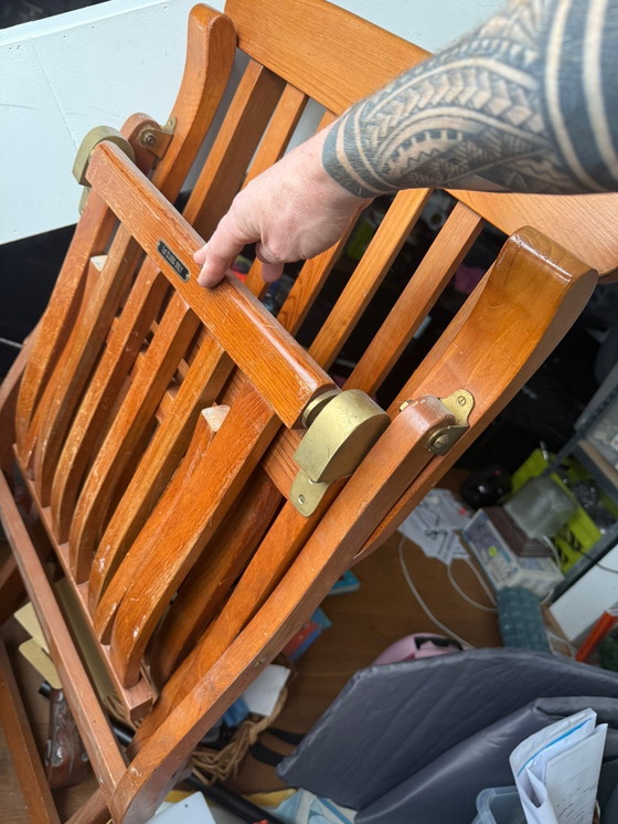 Image 1 of Silla de escritorio de teca SS New Amsterdam - 1.ª clase