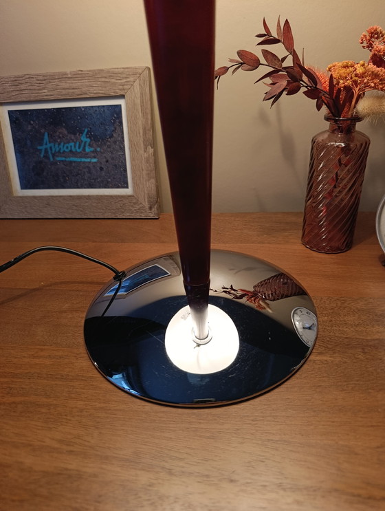 Image 1 of Mushroom lamp, also known as ocean liner lamp, Art Deco style, 1980