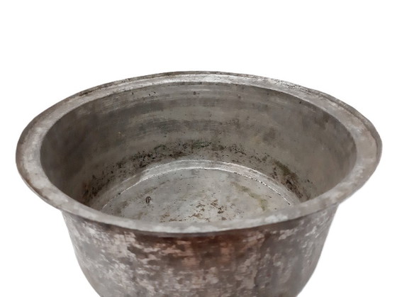 Image 1 of Pot en cuivre antique de la fin du XIXe siècle, étamé