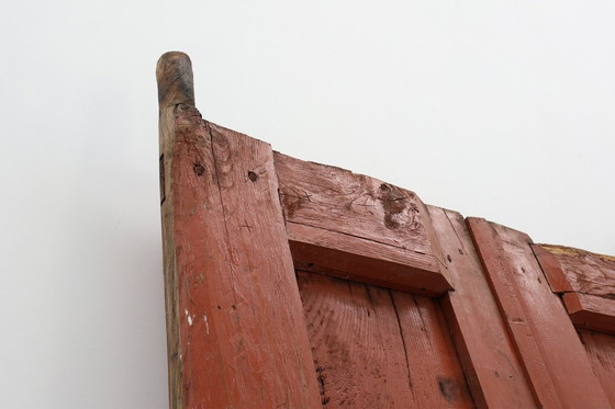 Image 1 of Grandes portes de monastère du 17e siècle en chêne laqué à la terre cuite, Portugal
