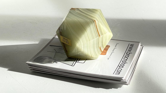 Image 1 of Vintage Onyx Paperweight