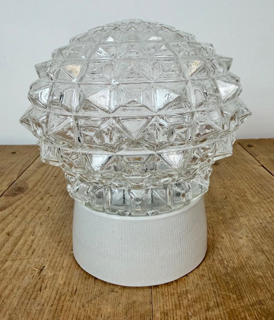 Vintage witte porseleinen plafondlamp, jaren 70 – Plafondlampen, Porcelain (photo 3 of 13)