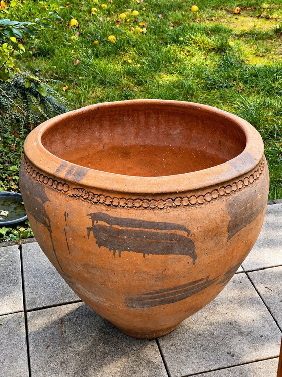 Sehr große antike spanische Terrakotta-Tinaja (Cocios) – Artisan, Dekorative Objekte, Ceramic (photo 6 of 9)