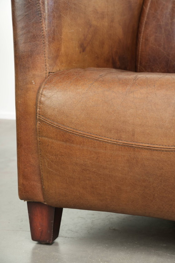 Zeitloser cognacfarbener Rindsleder Aviator Design Sessel – Leather (photo 13 of 13)