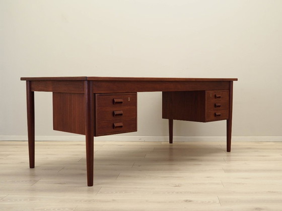 Image 1 of Schreibtisch aus Teakholz, dänisches Design, 1960er Jahre, Designer: Børge Mogensen