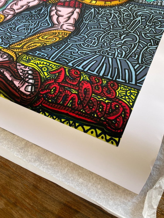 Image 1 of Portrait d'Achille - Robert Combas 1988 - Poster 70 x 100 cm