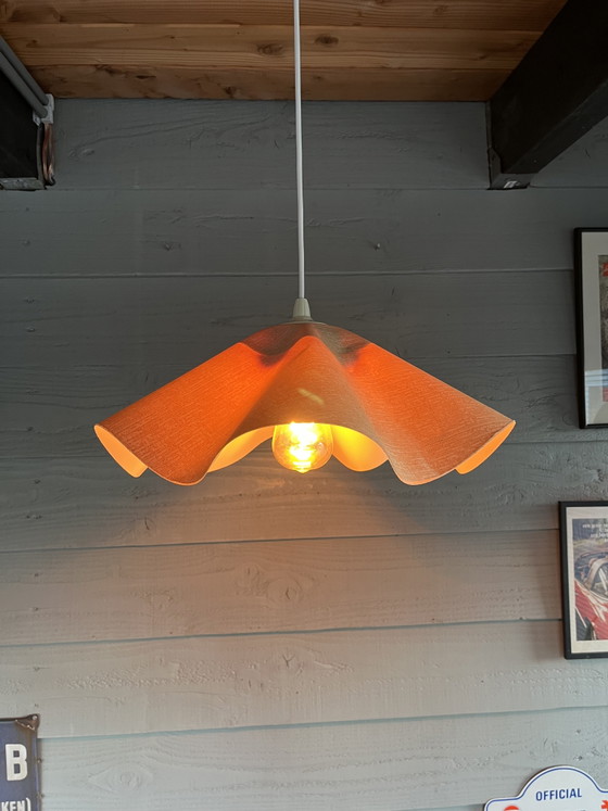 Image 1 of Suspension vintage wabi-sabi dans le style de Mario Bellini