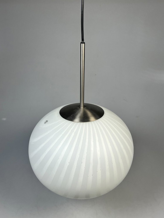 Image 1 of Suspension vintage, motif tourbillon/zèbre, Peill & Putzler, Allemagne, années 1980