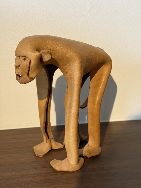 Image 1 of Rare sac à main vintage DERU Germany en cuir, modèle moyen, design des années 1960