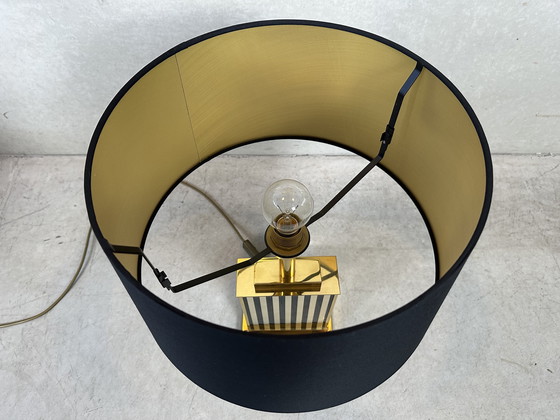 Image 1 of 2X Vintage ‘Black And Gold’ Tafellamp - Hollywood Regency