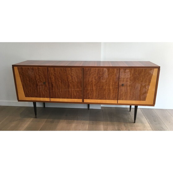 Image 1 of Vintage mahogany 4-door sideboard, Italy 1960