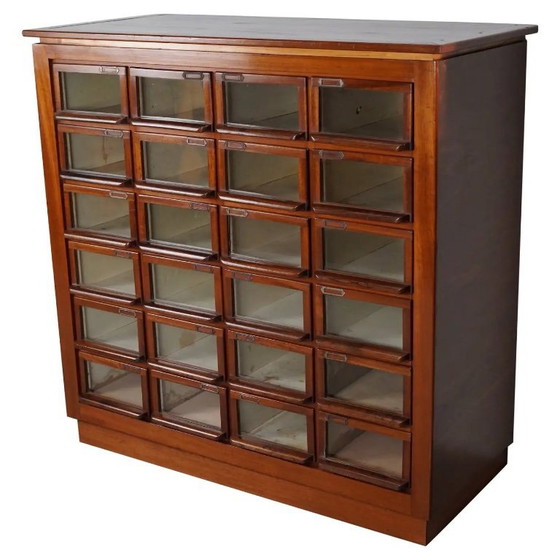 Image 1 of Mercería antigua holandesa de madera noble, década de 1930