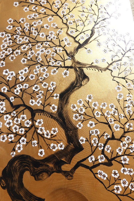 Sakura J522 - Groot Origineel Schilderij – Schilderijen & Tekeningen, Canvas (photo 13 of 18)