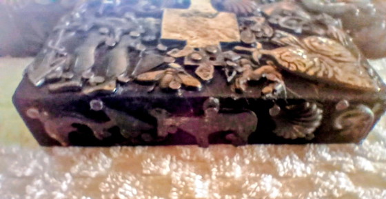 Image 1 of Seltenes Estela Ogazón „Milagros“-Kreuz – Frühwerk (Stempel „MEX“)