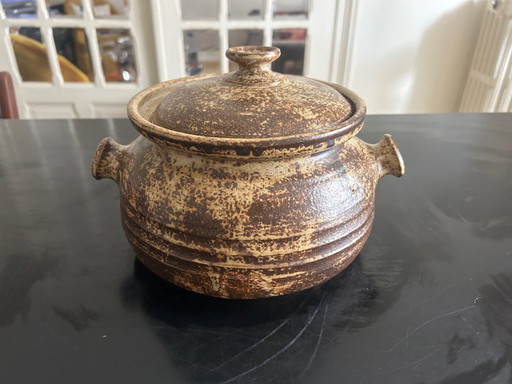 pot couvert en grés Alain Rech