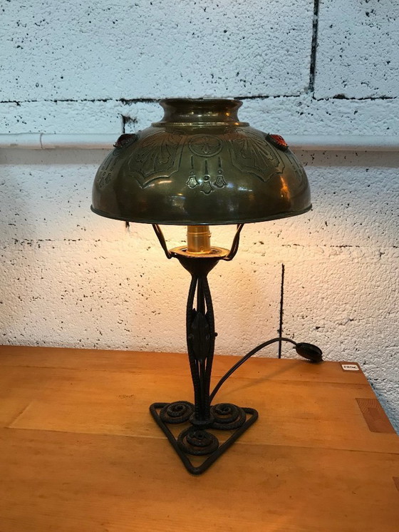 Image 1 of Antieke Art Nouveau lamp