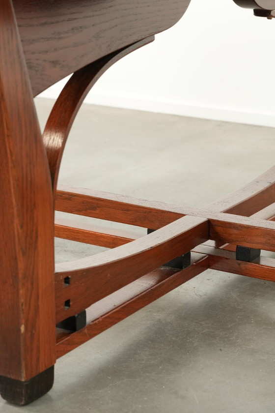 Image 1 of Ovale Art Nouveau design salontafel van Schuitema uit de Jugendstil serie