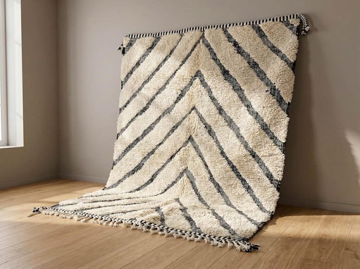 Handgemaakt vloerkleed van puur wol, traditioneel vakmanschap, afmeting 2,5/3,5 m – Ahrend, vloerkleden en tapijten, Wool