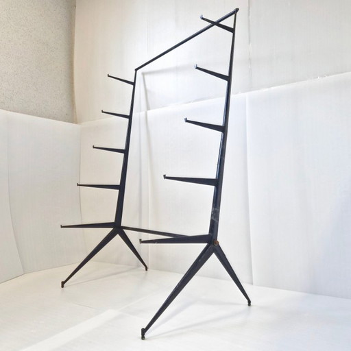 ETAGERE VINTAGE 1950 PIEDS COMPAS JEAN PROUVE MAURICE NOVARINA BUVETTE EVIAN 50S