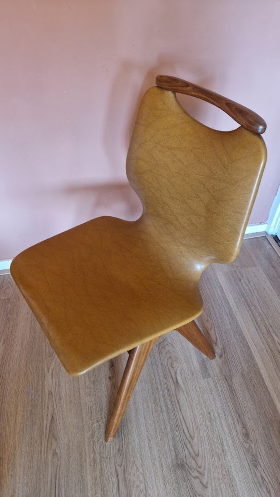 Image 1 of Silla Louis van Teeffelen Wébé Diseño holandés de mediados de siglo