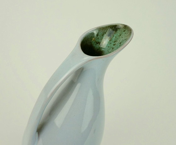 Image 1 of mid century ceramic VASE 1950s organic shape fritz van daalen jug model K14/7