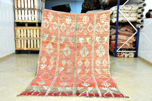 Marokkanischer Vintage-Teppich Zemmour - 244 x 155 cm | Rosa