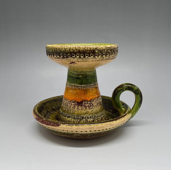 Image 1 of Candelabro Bitossi 'Rimini Verde' de Aldo Londi, años 60