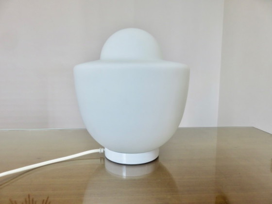 Image 1 of White opaline lamp, 1970s, Italy