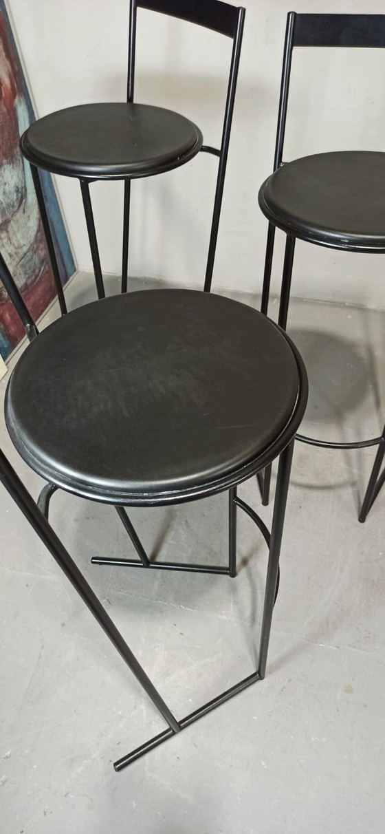 Image 1 of 6 tabourets de bar Musmé d'Emilio Nanni pour Fly Line