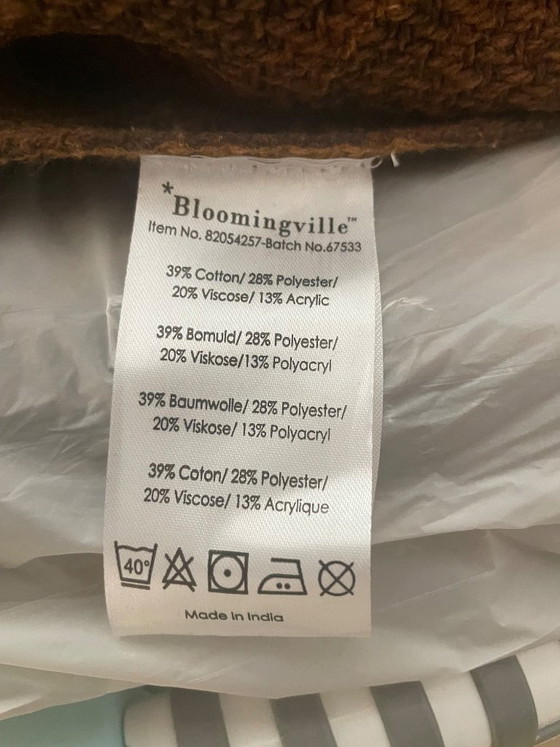 Bloomingville - Coperta Ganja - Marrone - 160 x 130 (8 pezzi nuovi) – Oggetti decorativi, Cotton, Polyester (photo 13 of 14)