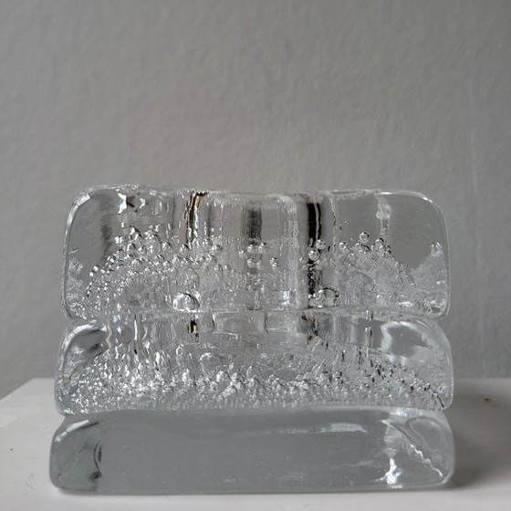 Image 1 of Candlestick Floris Meydam Leerdam glass