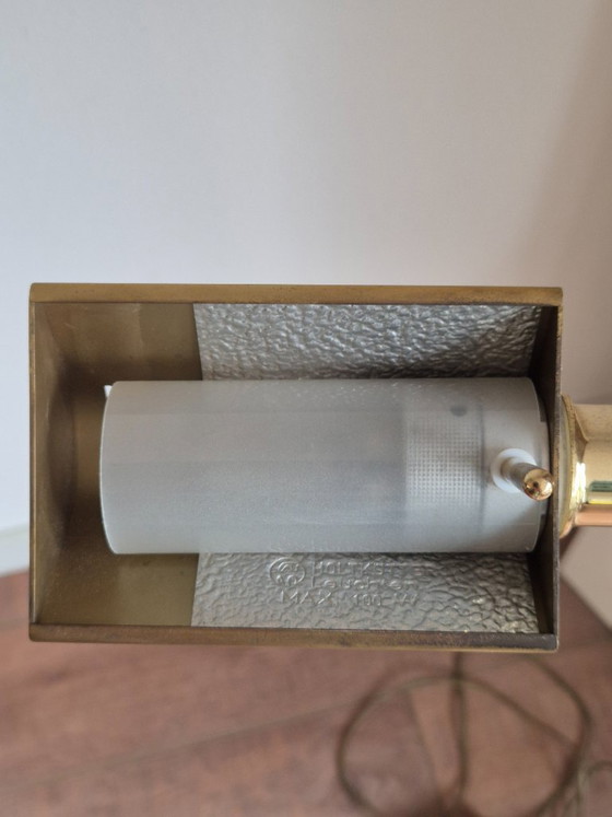 Floor light - Reading lamp - Notary floor lamp - Standard lamp - Holtkötter - Dimmer. – Brass (photo 13 of 17)