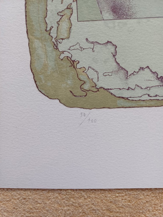 Image 1 of Reiner Schwarz, 'Myself as a Painting Monkey', Lithograph