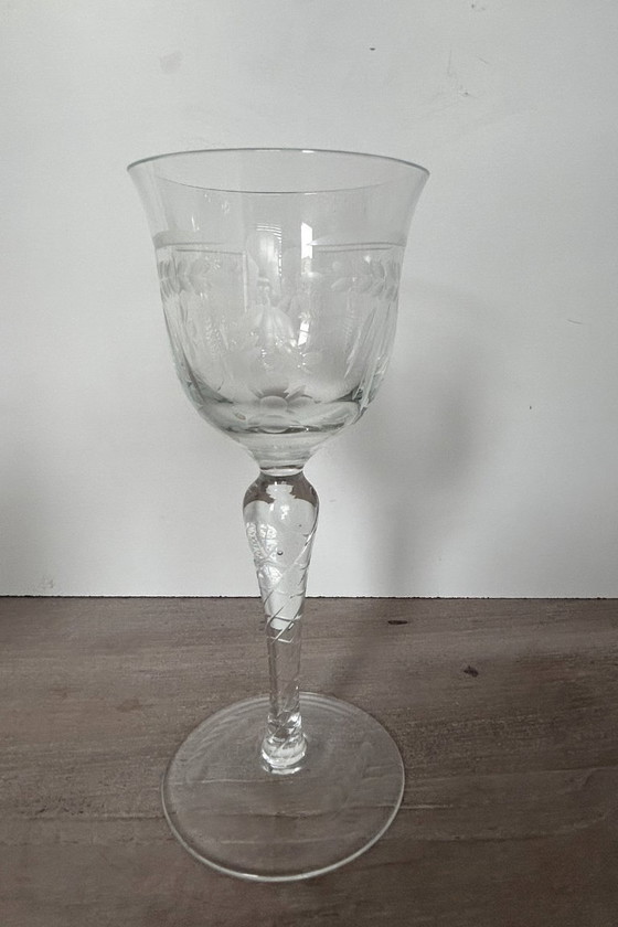 Service à liqueur ancien soufflé à la main – Verres et carafes, Crystal (photo 7 of 7)