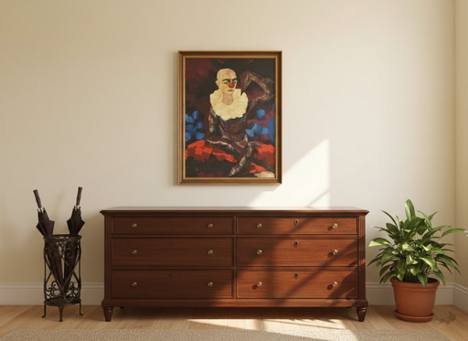 Antique oil painting from the Sicilian School of the 20th century