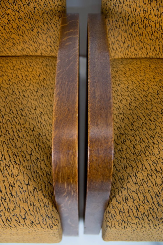 Image 1 of Satz von zwei Sesseln H70 von Jindrich Halabala, 1930er Jahre