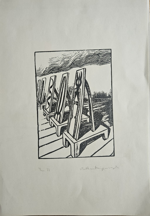 Series of Etchings by Mathieu Knippenbergh